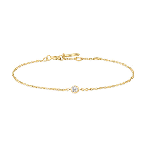 Gold Sparkle Bezel Bracelet